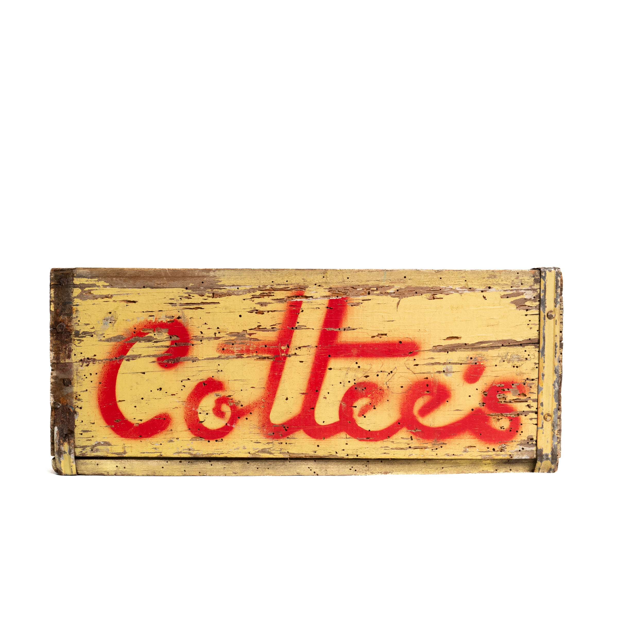 Hand-Painted Cottee's Bottle Crate