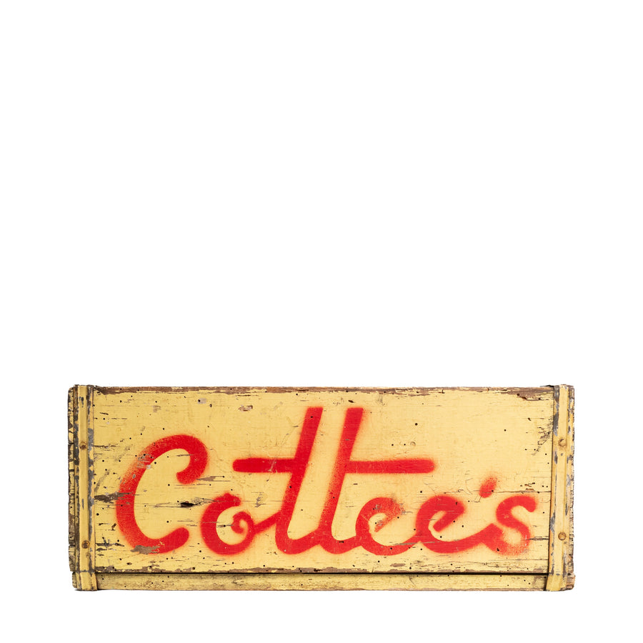 Hand-Painted Cottee's Bottle Crate