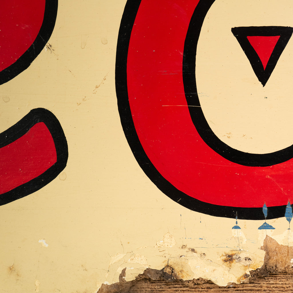 Hand-Painted 'Espresso Coffee' Milk-Bar Sign