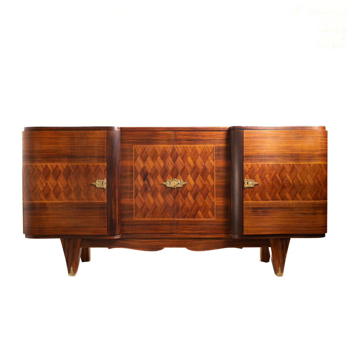 French Art Deco Sideboard in Rosewood and Sycamore