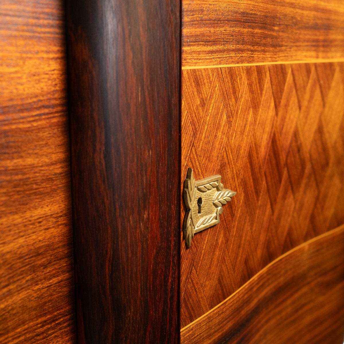 French Art Deco Sideboard in Rosewood and Sycamore