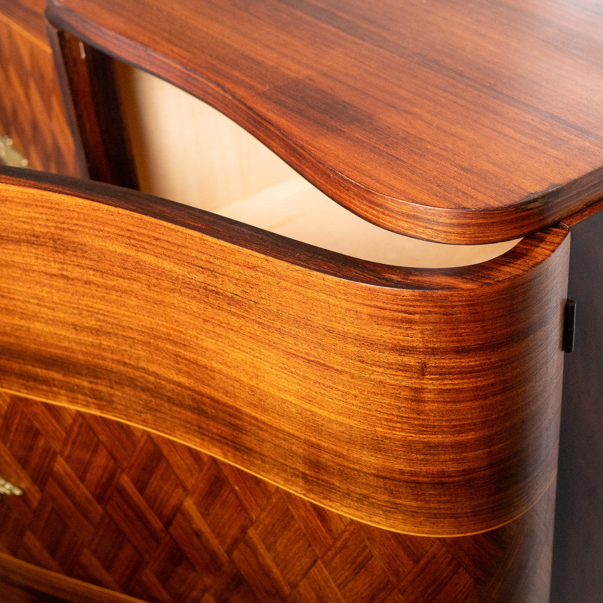 French Art Deco Sideboard in Rosewood and Sycamore