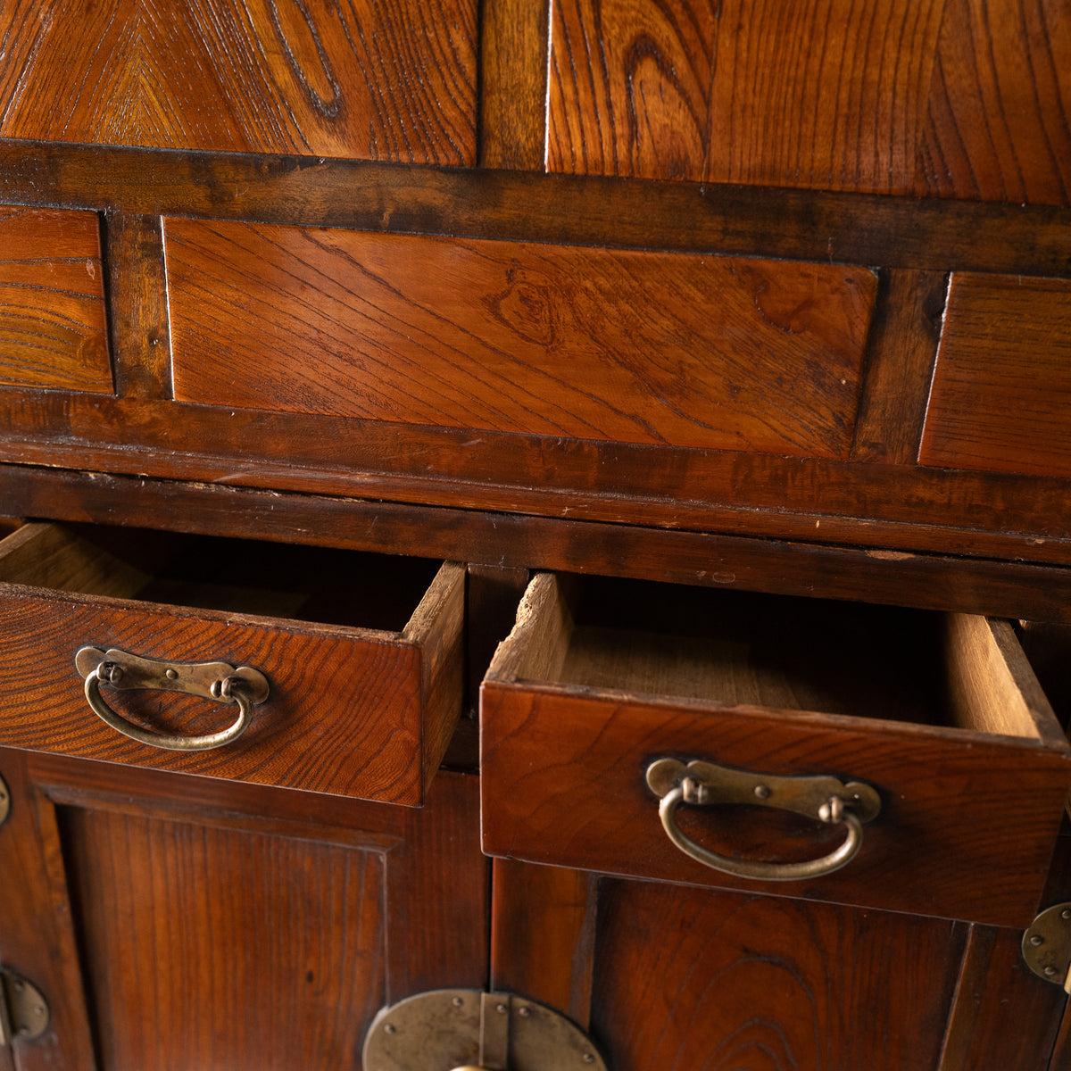 Korean Two-Tier Clothing Chest, Zelkova and Paulownia