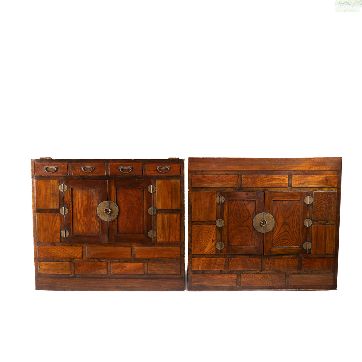 Korean Two-Tier Clothing Chest, Zelkova and Paulownia