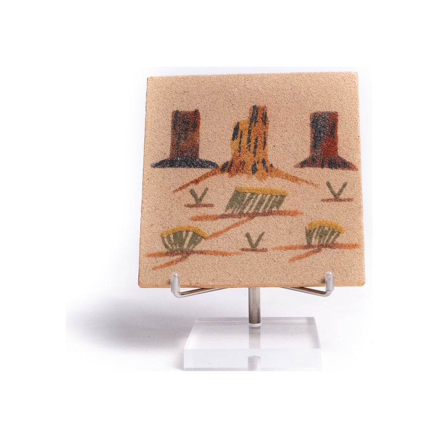Irene Tsosie Sand Painting, "This Is in Hummed Valley"