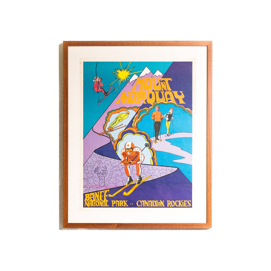 Original Mount Norquay Ski Poster, Banff National Park