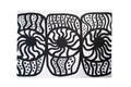 Vintage Marimekko textile by Maija Isola, stretched on canvas — 1