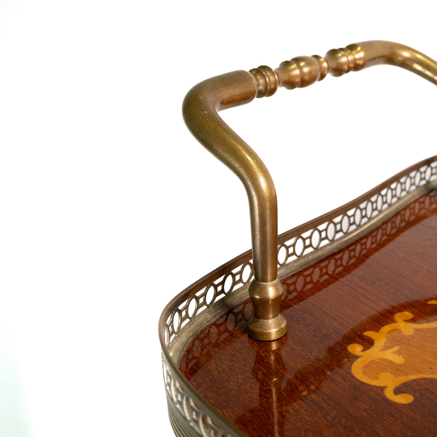 Italian Marquetry Drinks Trolley