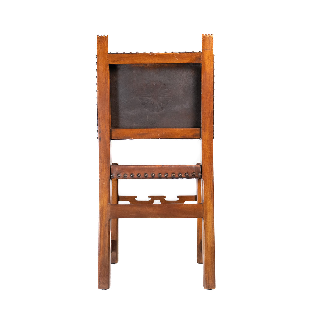 Set of Four Embossed Leather Dining Chairs, Decro, Melbourne