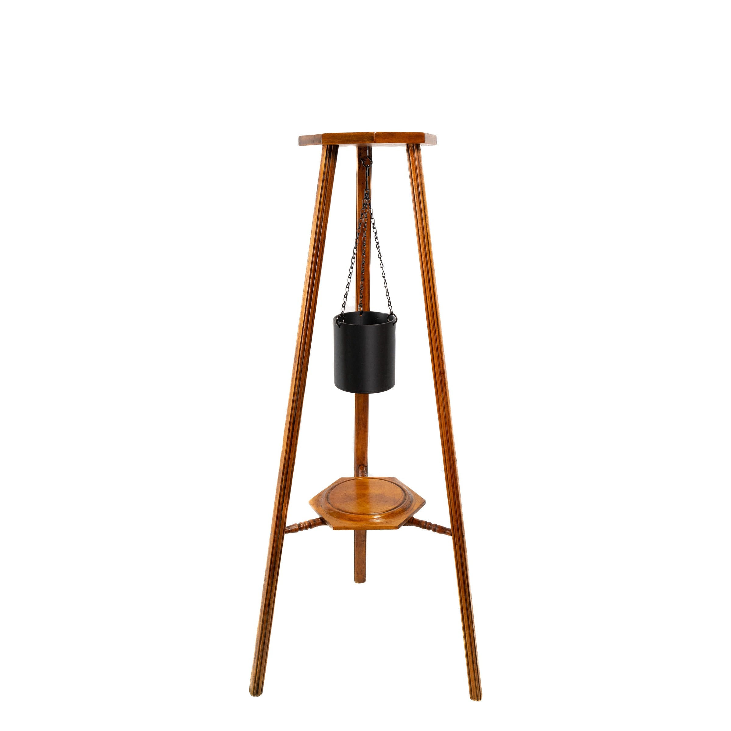 Edwardian Pine Plant Stand, Octagonal Top (likely Kauri)