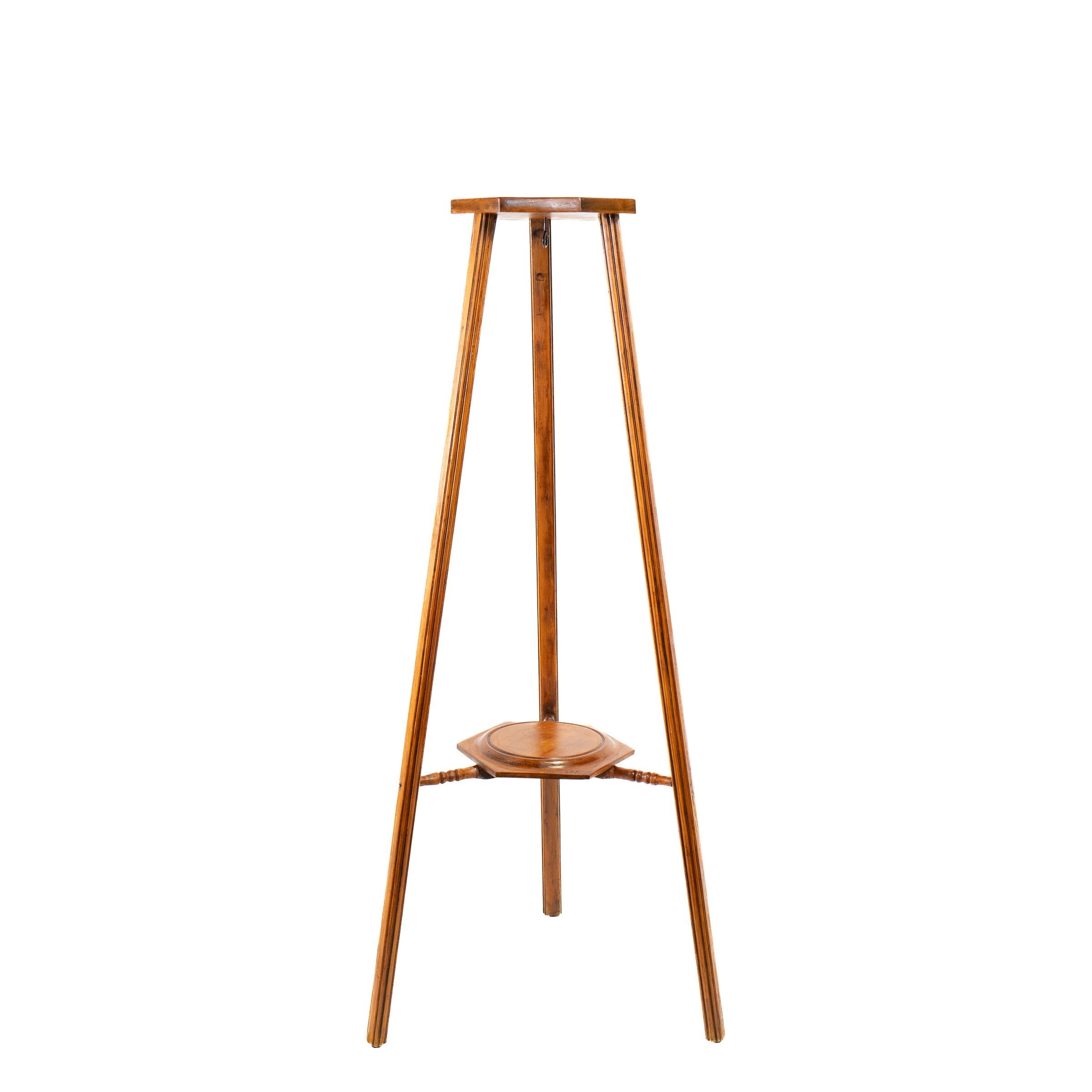 Edwardian Pine Plant Stand, Octagonal Top (likely Kauri)