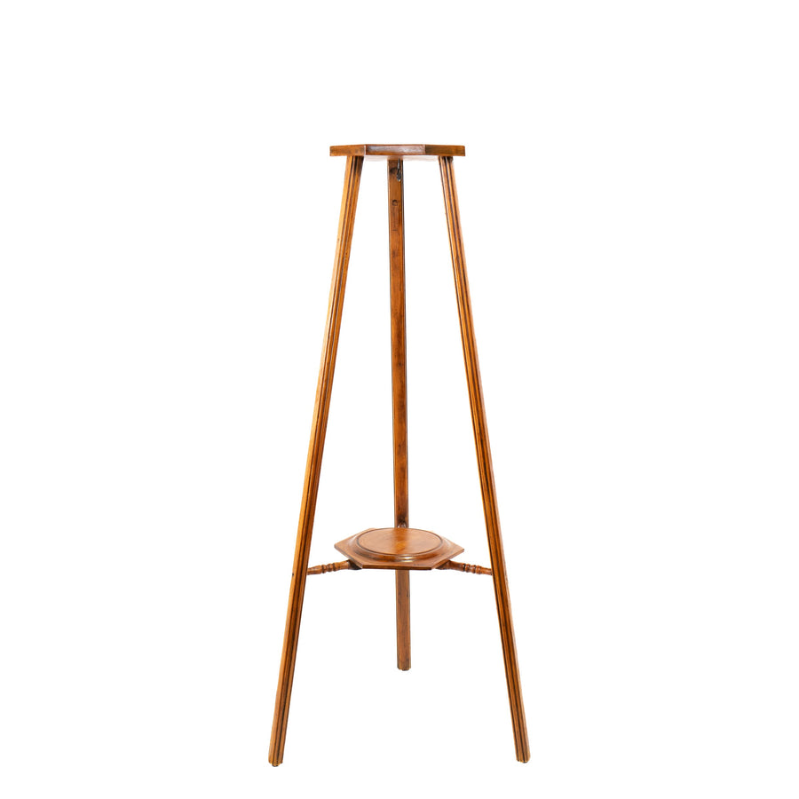 Edwardian Pine Plant Stand, Octagonal Top (likely Kauri)