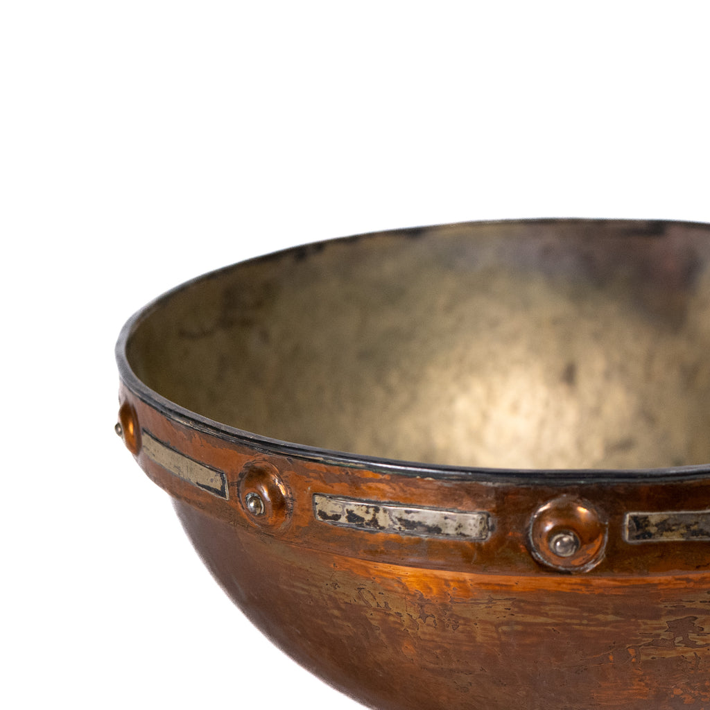 Arts & Crafts Hand-Raised Copper Bowl