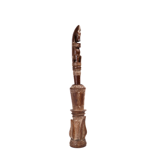 Betel-Lime Container with Figural Stopper