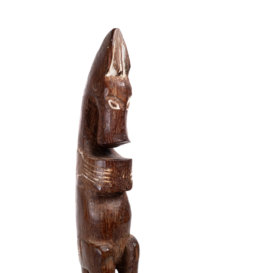 Betel-Lime Container with Figural Stopper