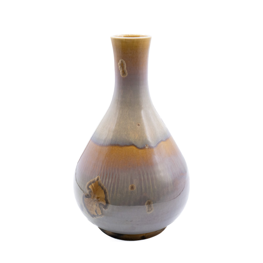 Chenco Crystalline-Glaze Bottle Vase, USA