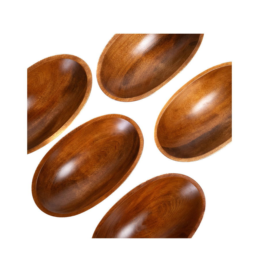 Baribocraft Turned Maple Bowls, Set of Five