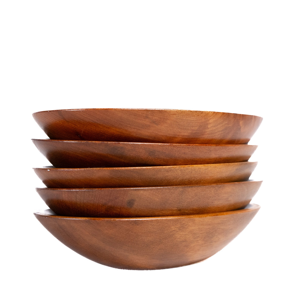 Baribocraft Turned Maple Bowls, Set of Five