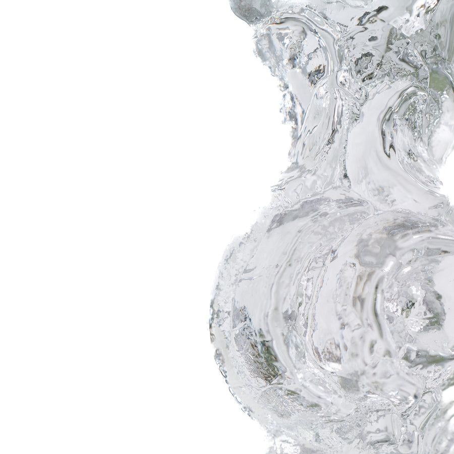 Christer Sjögren Glass Candle Holder, Lindshammar