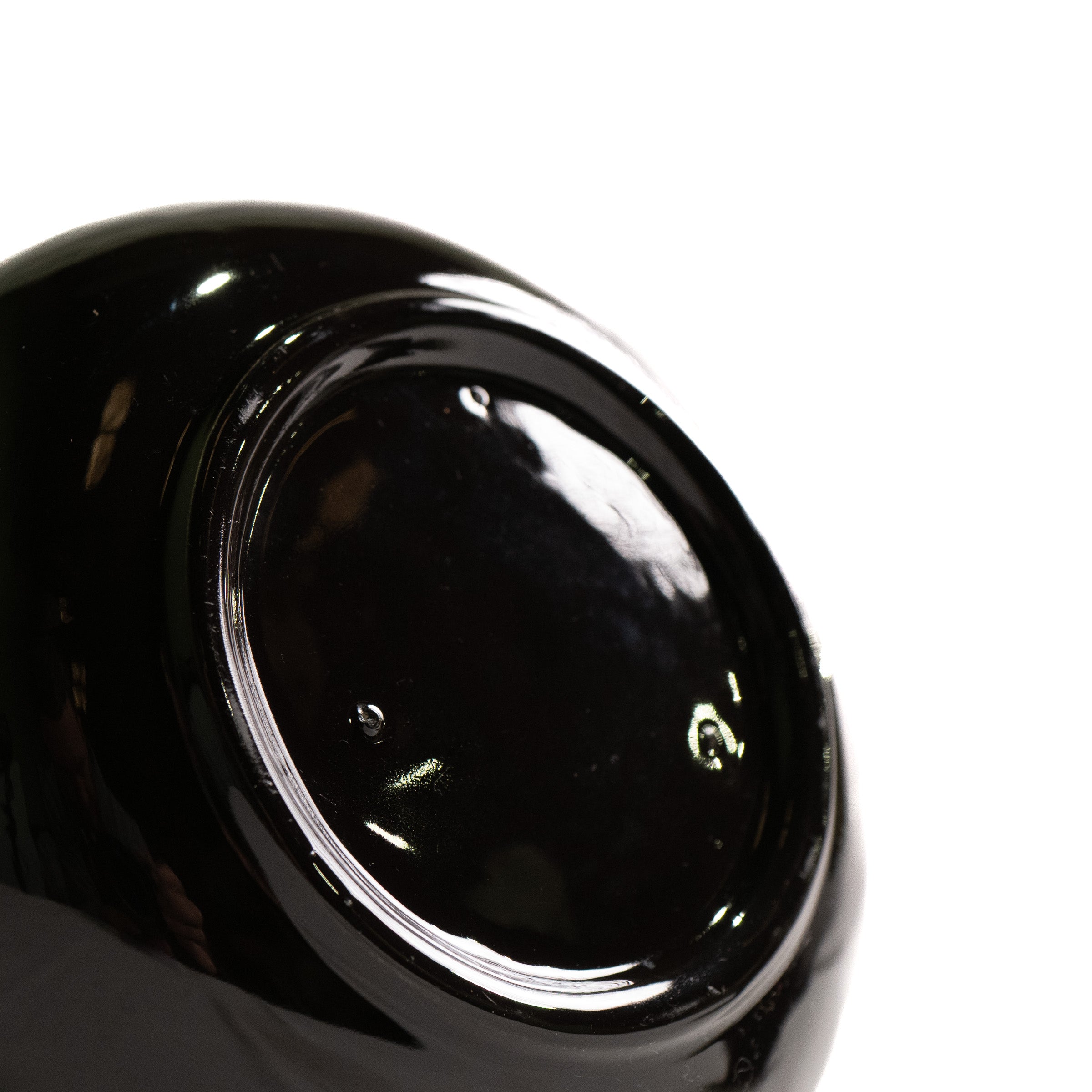 German Black Glass Decanter with Stopper