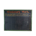 Hand-Painted 'Missionary Work' Record Board