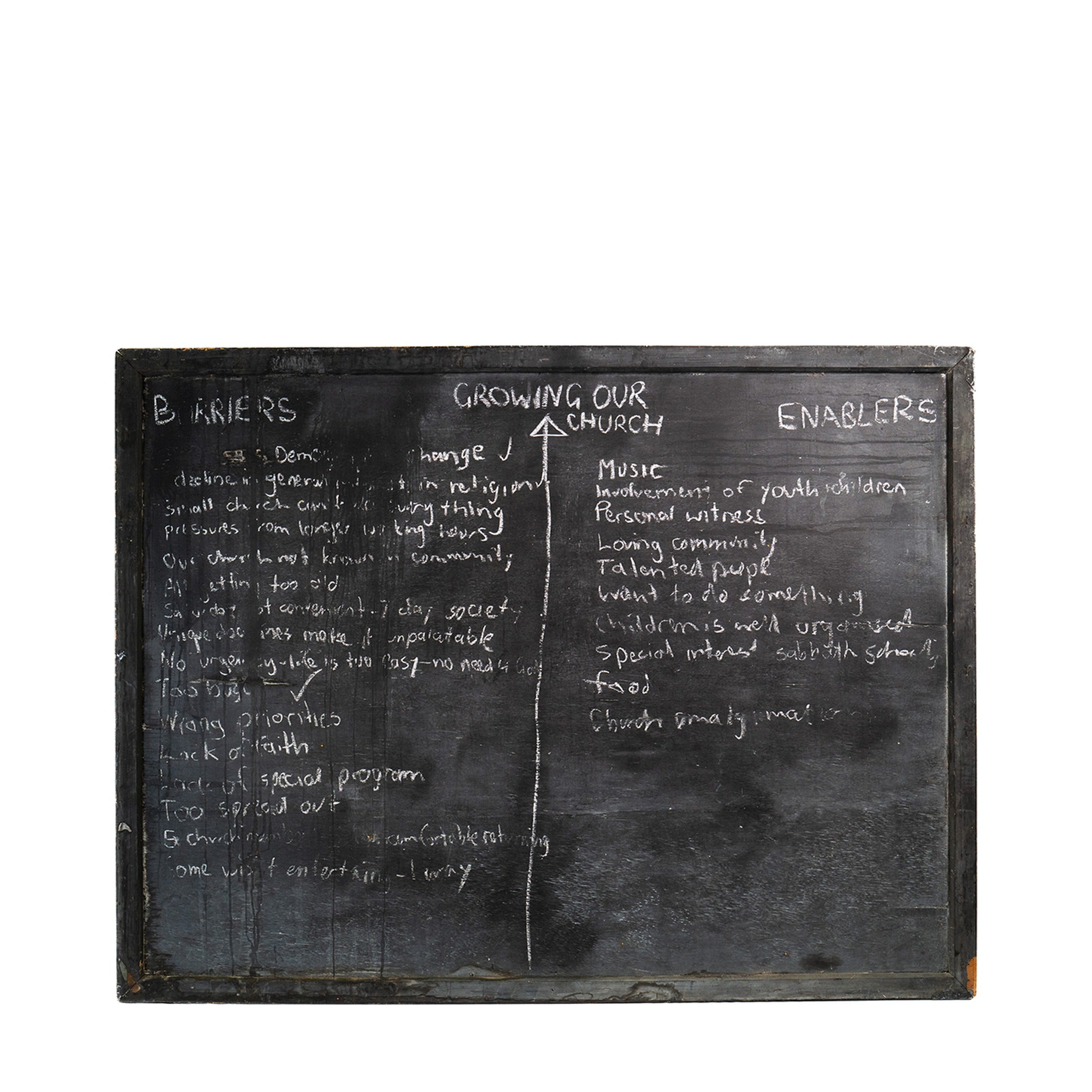 Hand-Painted 'Missionary Work' Record Board