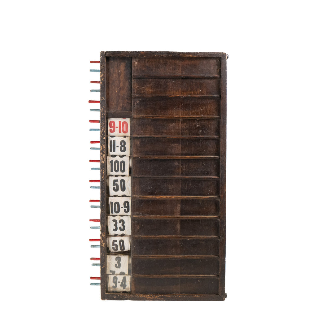 Bookmaker's Betting Odds Board