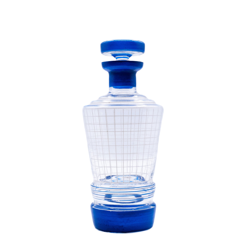Enamelled Art Deco Spirit Decanter, Bohemian