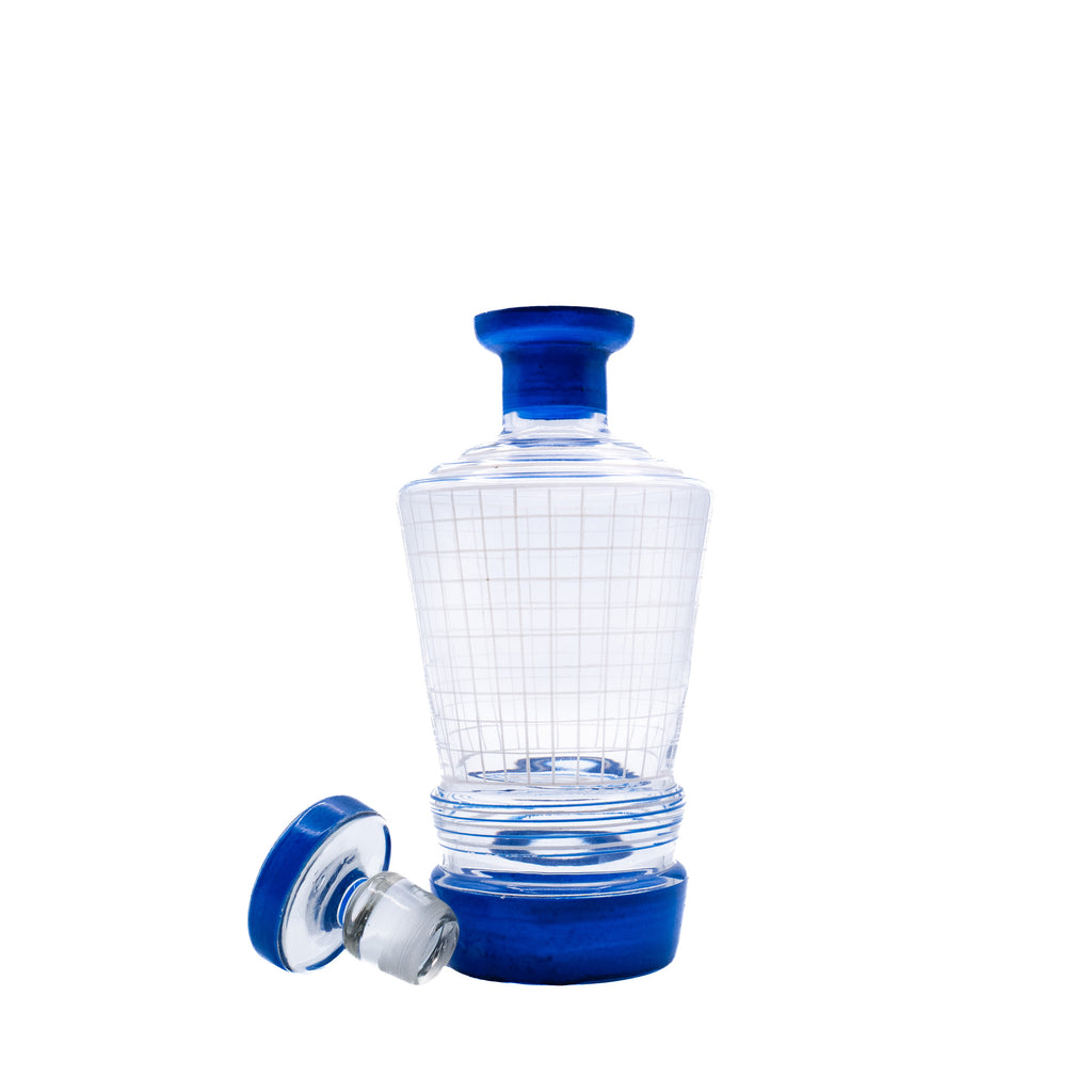 Enamelled Art Deco Spirit Decanter, Bohemian