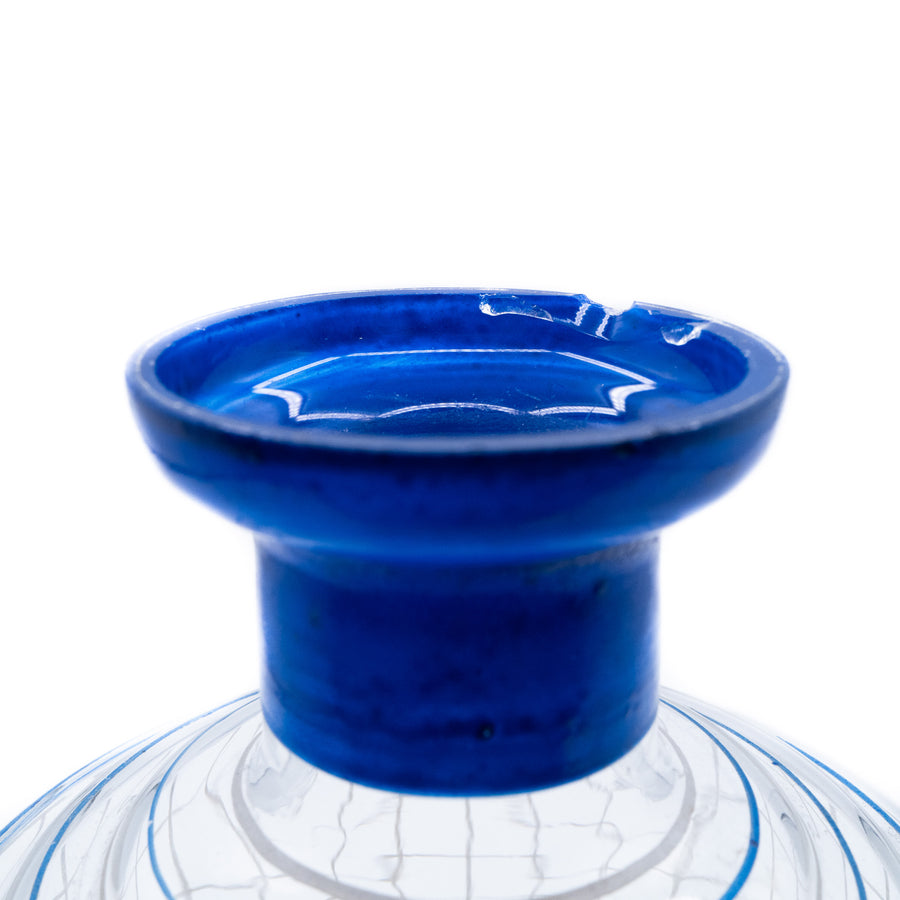 Enamelled Art Deco Spirit Decanter, Bohemian