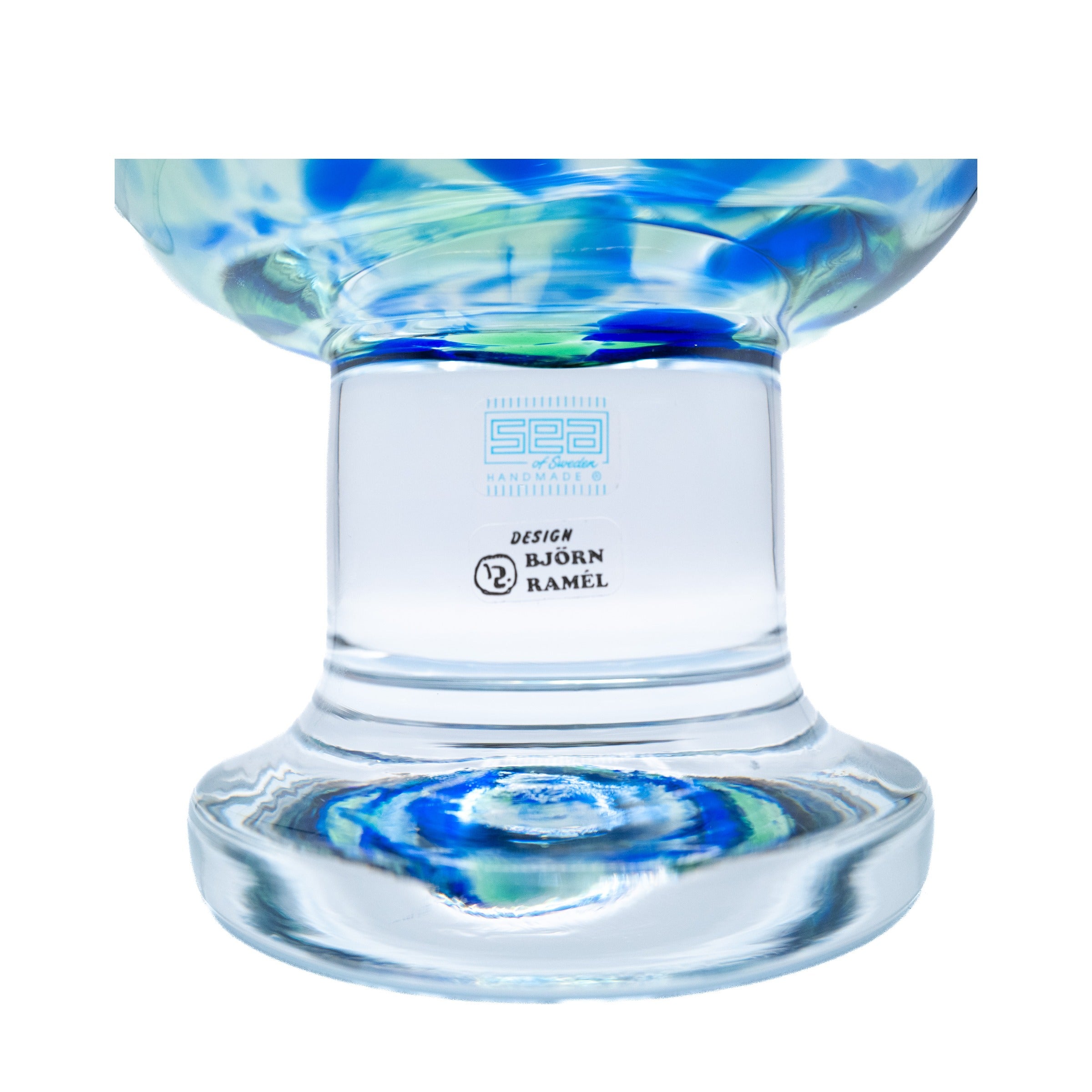 Splash Glass Candle Holder Vase, Bjorn Ramel for SEA of Sweden