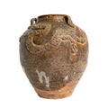 Qing Dynasty Brown-Glazed Chinese Dragon Jar