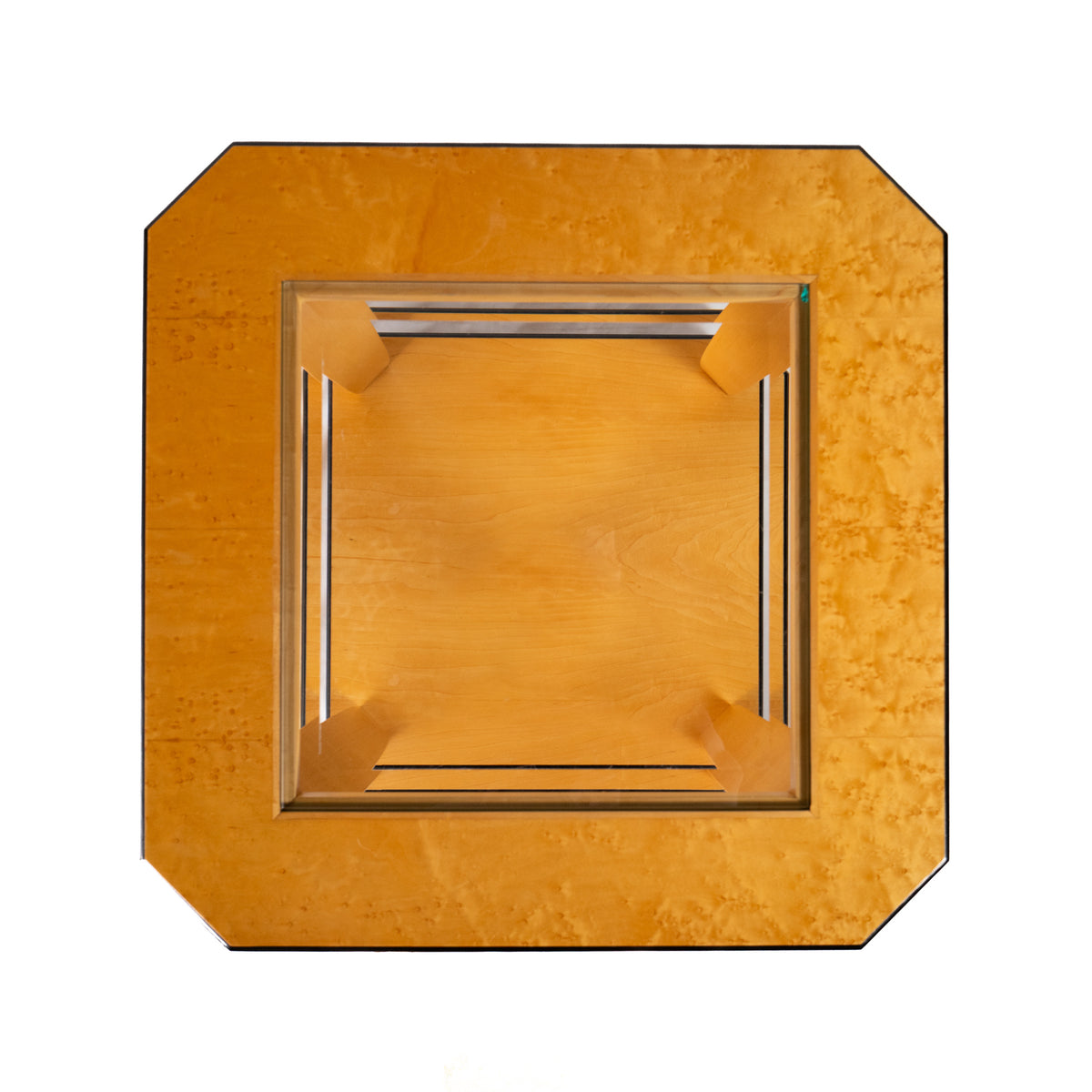 Art Deco Revival Occasional Table, Bird's-Eye Maple, Late 20th Century