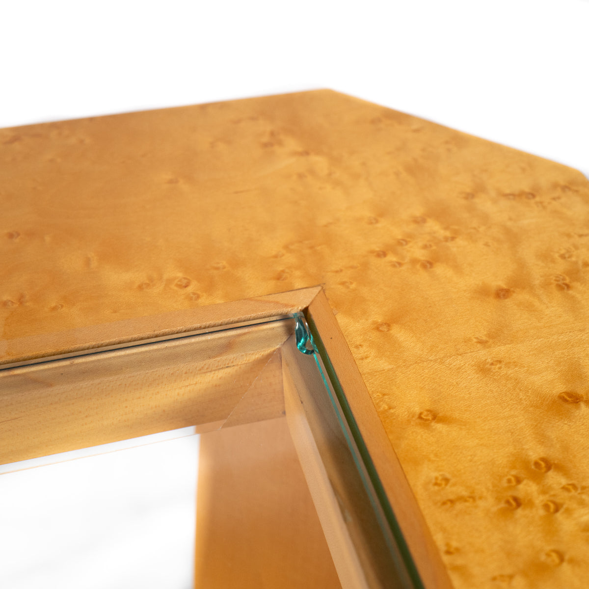Art Deco Revival Occasional Table, Bird's-Eye Maple, Late 20th Century