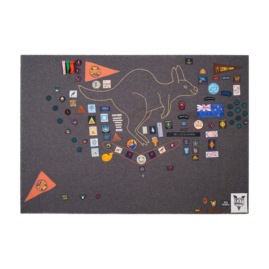Stretched Girl Guide Camp Blanket, Auckland, 1957 to 1981