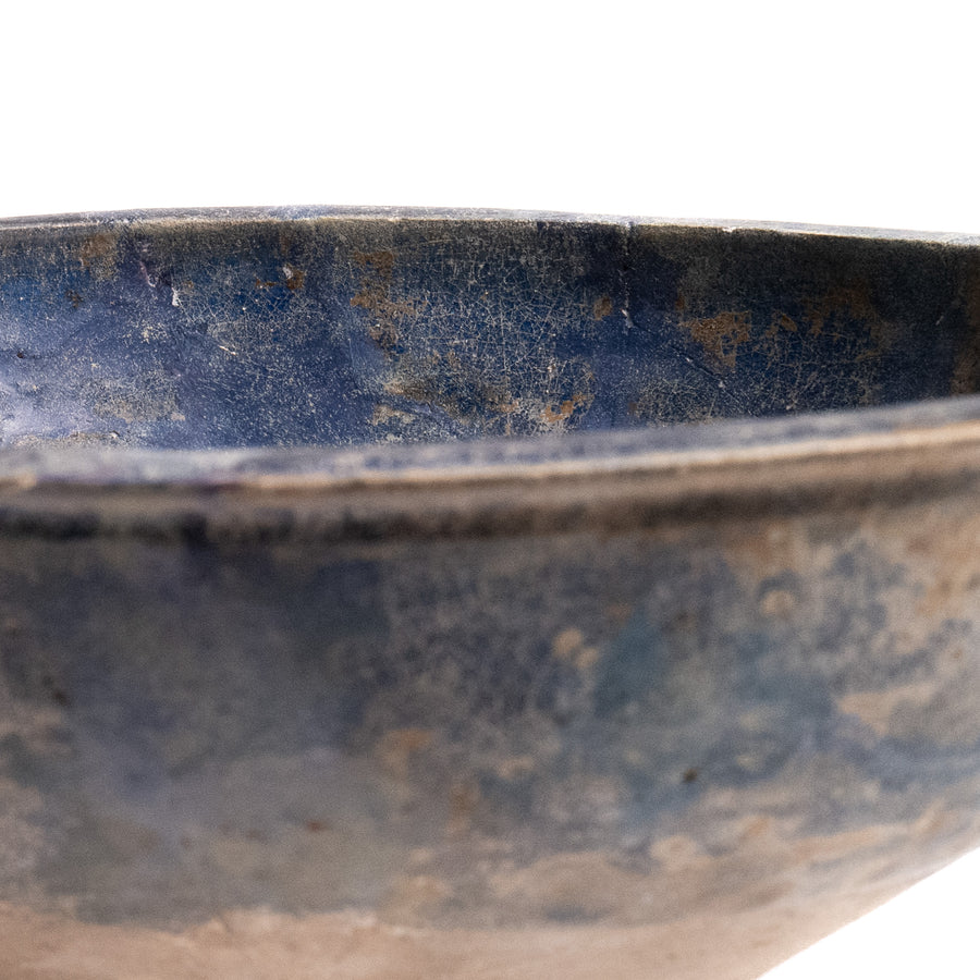 Cobalt-Glazed Earthenware Bowl, Marjorie Ho Collection