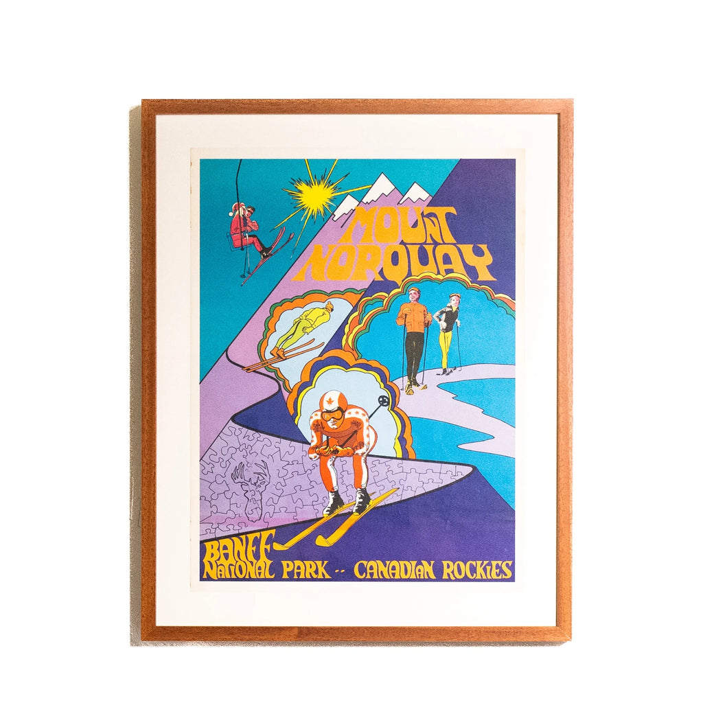 Original Mount Norquay Ski Poster, Banff National Park
