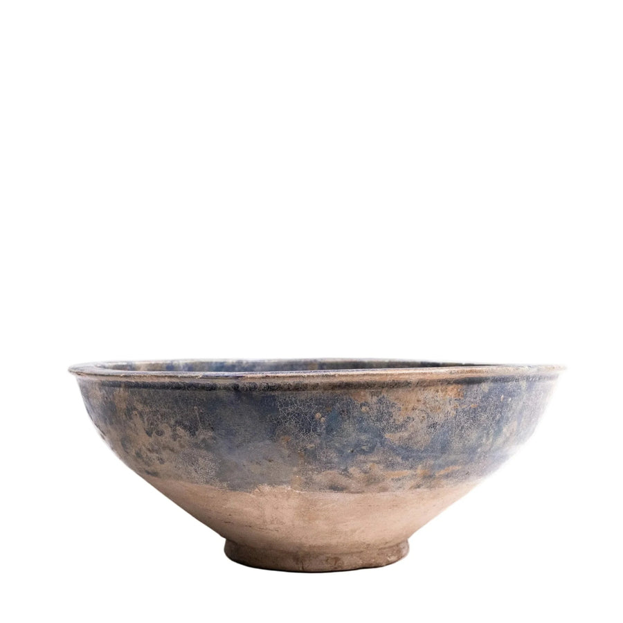 Cobalt-Glazed Earthenware Bowl, Marjorie Ho Collection