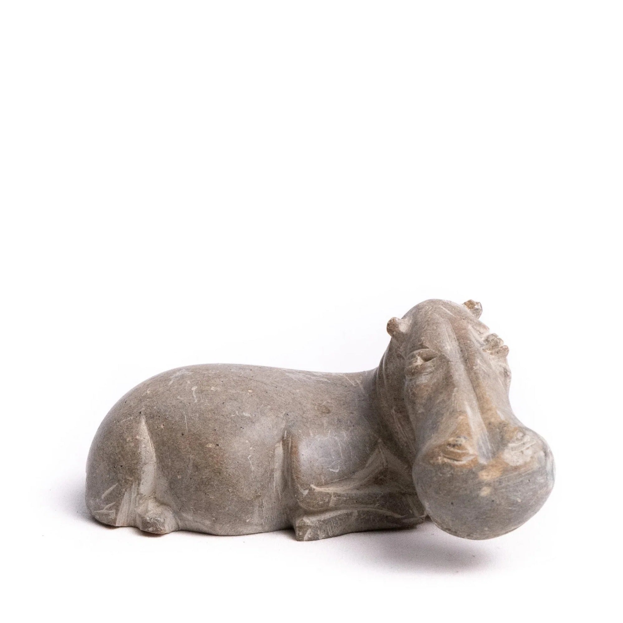 Soapstone Hippopotamus, Signed PHINEAS