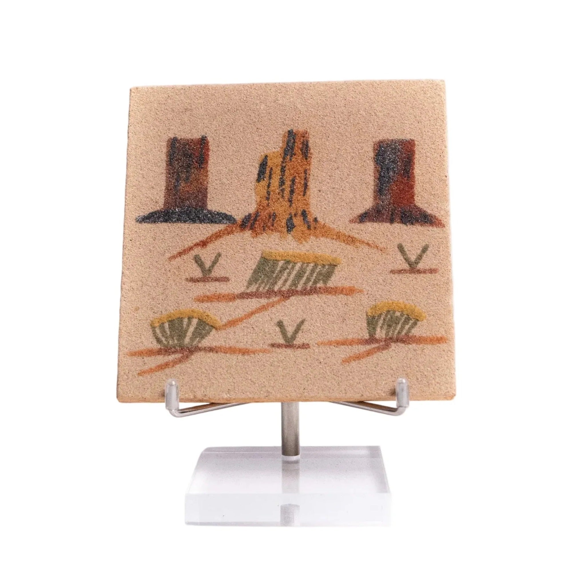 Irene Tsosie Sand Painting, "This Is in Hummed Valley"