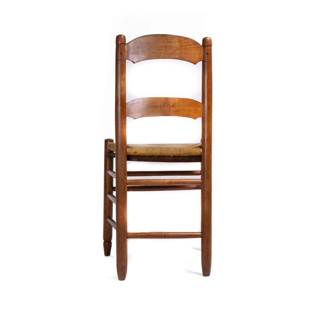 French Ladderback Chair, Rush Seat