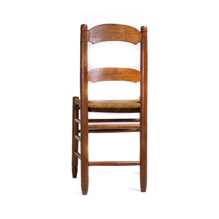 French Ladderback Chair, Rush Seat