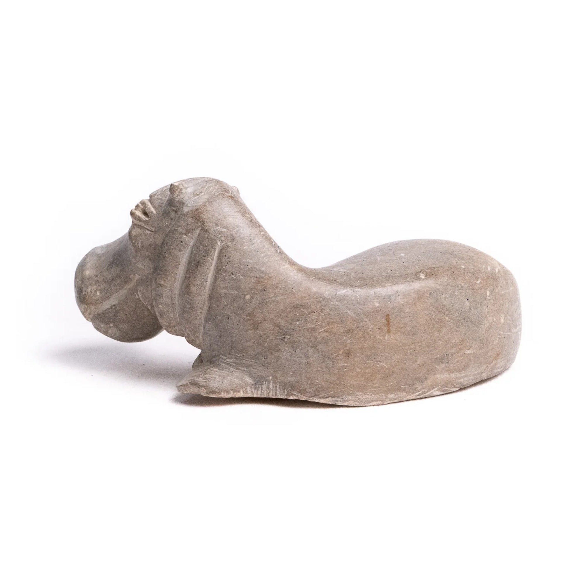 Soapstone Hippopotamus, Signed PHINEAS