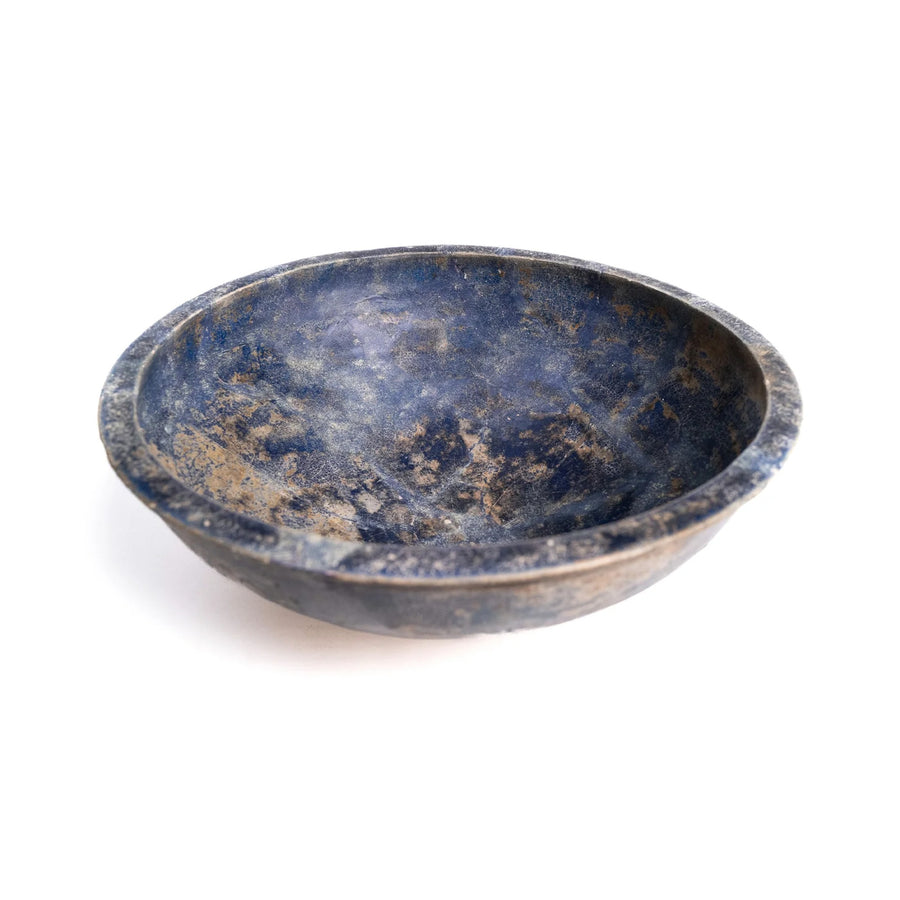 Cobalt-Glazed Earthenware Bowl, Marjorie Ho Collection