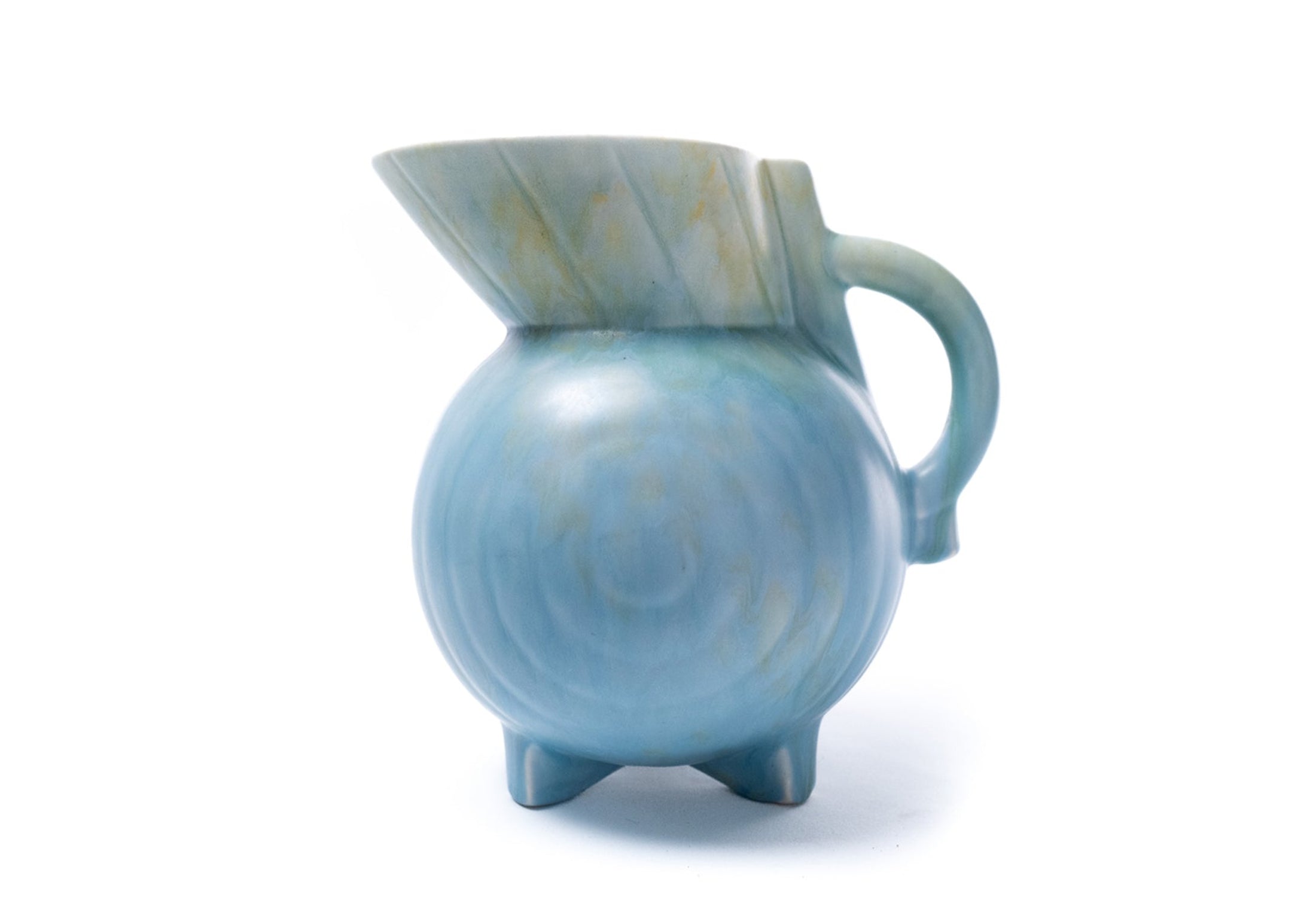 Art Deco Beswick blue-glaze ceramic jug, 1930s — 1