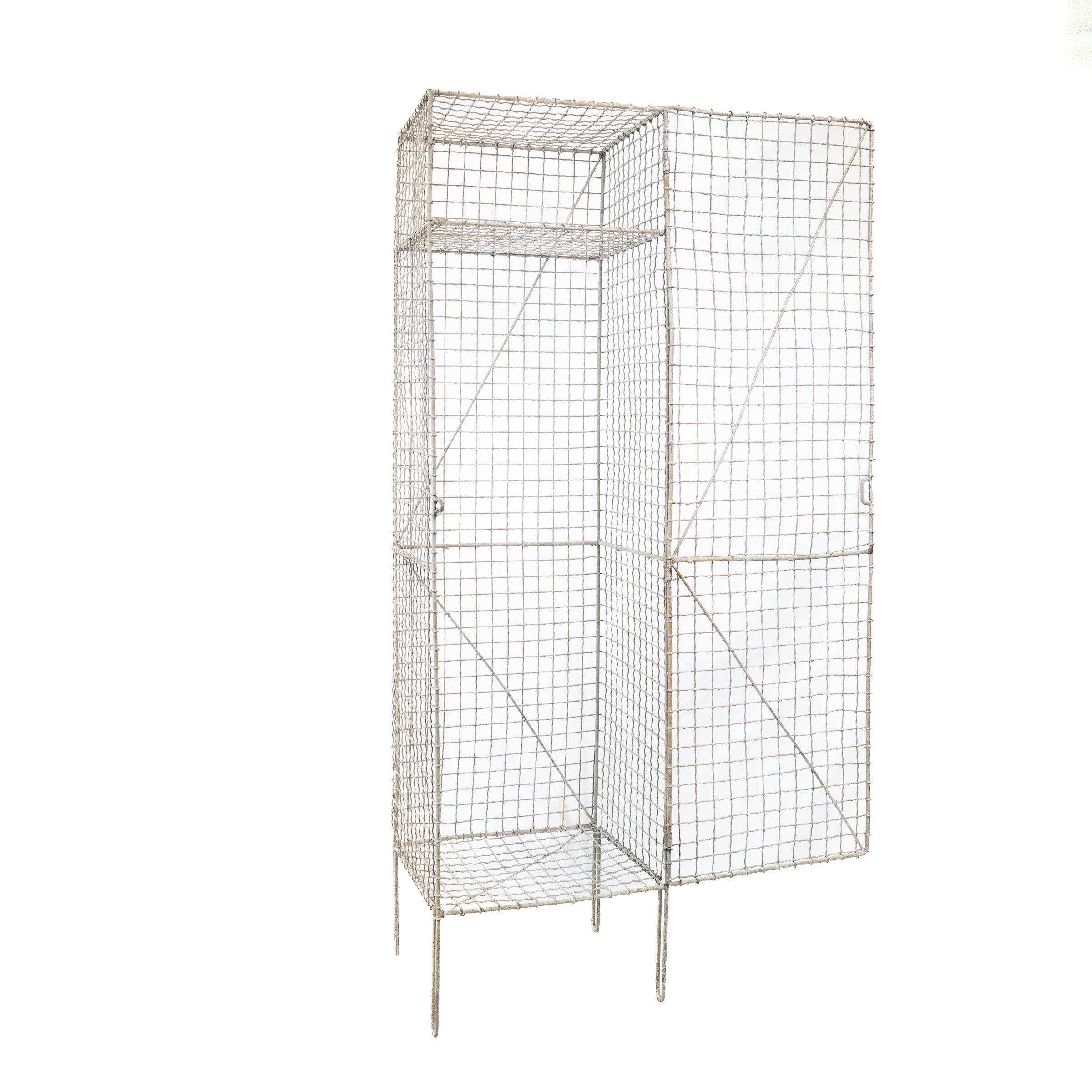 Woven-Wire Mesh Locker, Early 20th Century