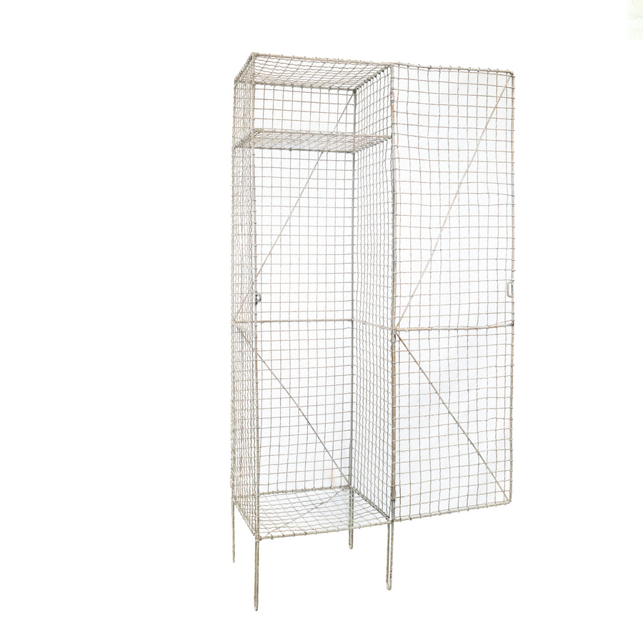 Woven-Wire Mesh Locker, Early 20th Century