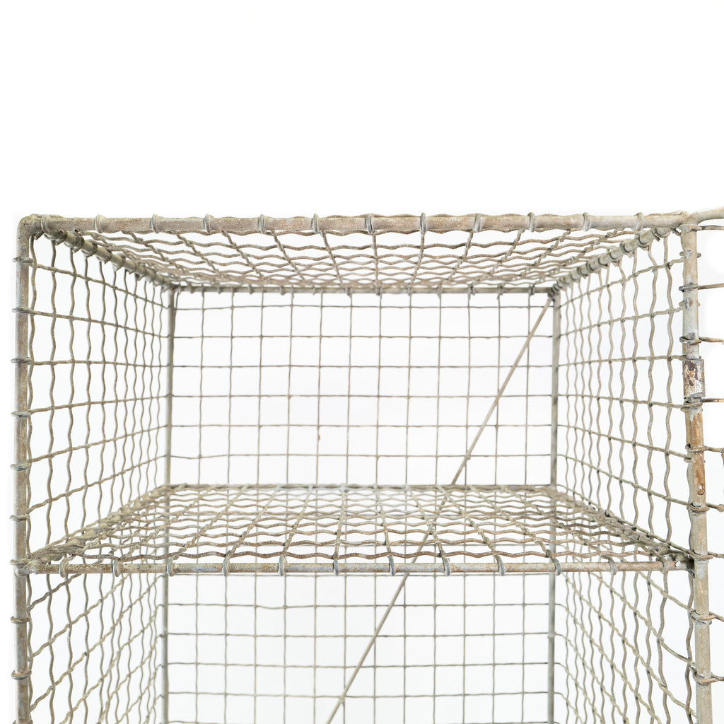 Woven-Wire Mesh Locker, Early 20th Century