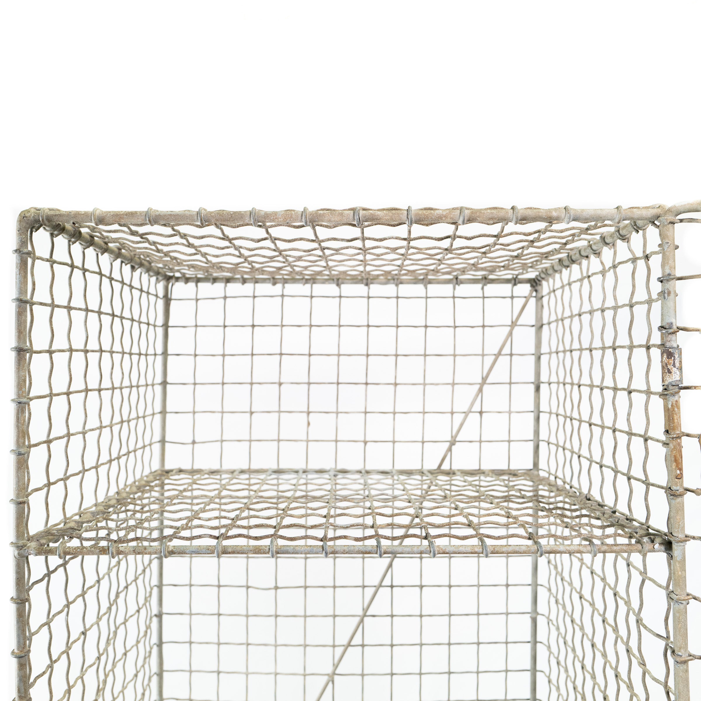 Woven-Wire Mesh Locker, Early 20th Century
