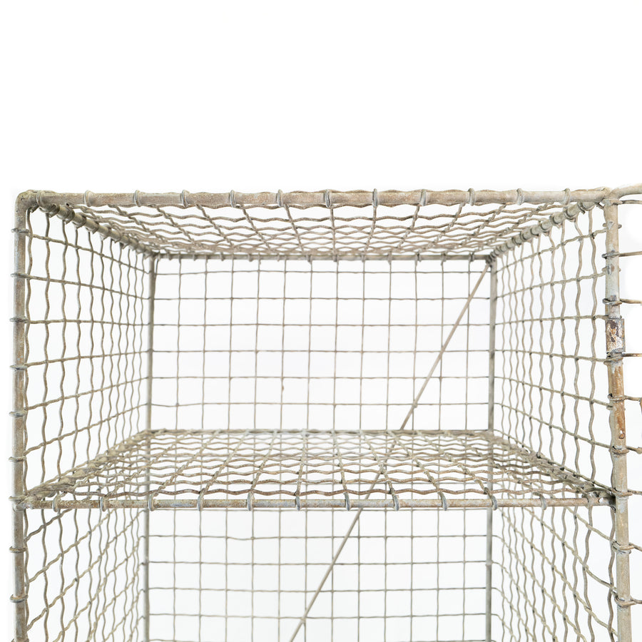 Woven-Wire Mesh Locker, Early 20th Century